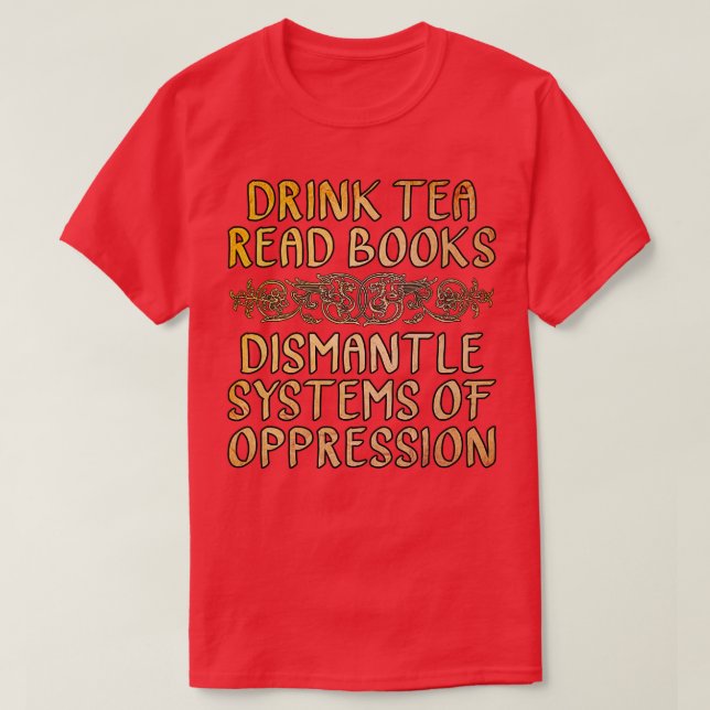 Camiseta Beba livros de leitura de chá desmonte sistemas da (Frente do Design)