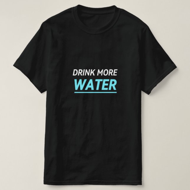CAMISETA BEBA MAIS ÁGUA (Frente do Design)