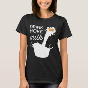 Camiseta Beba Mais Vaca Leiteira Milkman Engraçado