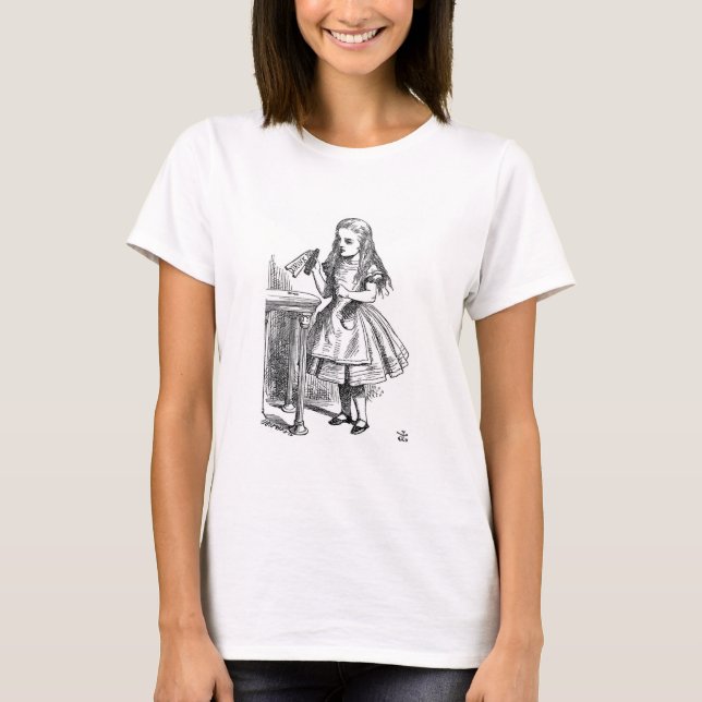 Camiseta Beba-me (Alice no país das maravilhas) (Frente)