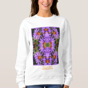 Camiseta Beba No Aster Flower Frame Crie Sua Própria Foto