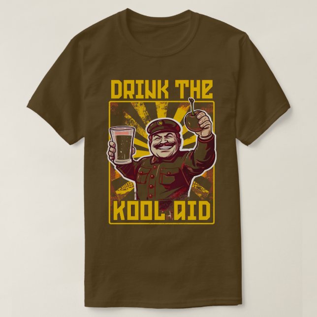 Camiseta Beba O Memória Comunista Retro KoolAid (Frente do Design)