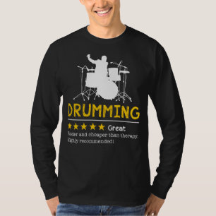 Camiseta Beba o stress com a alegria do tambor: mais barato