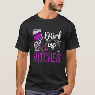 Camiseta Beba o Vinho das Bruxas Amante da Bebida Halloween