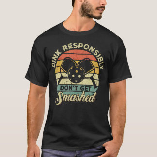 Camiseta Beba Responsavelmente Não Seja Esmagado Retro Pick