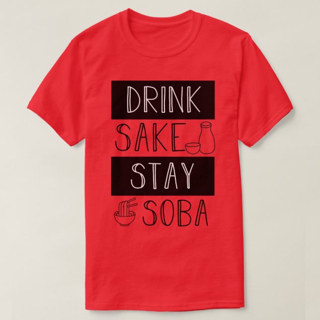Camiseta Beba Sake Fique Soba (Frente do Design)