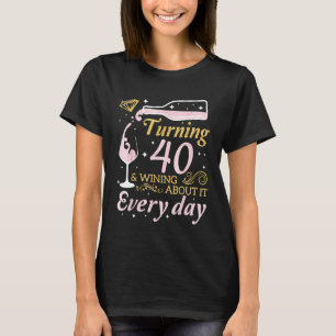 Camiseta Beba Vinho Virando Com 40 Anos De Idade Vivendo So