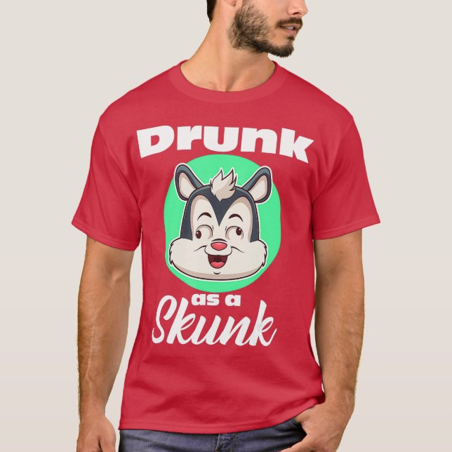 Camiseta Bebado como Artesanato Skunk TShirt Shirt IPA (Frente)