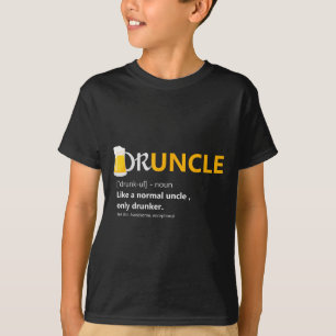 Camiseta Bêbado Como Uma Bebida Bêbada De Definição De Tio