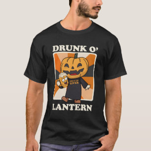 Camiseta Bebado de abóbora O' Lanterna Beer Beer Beer Beer