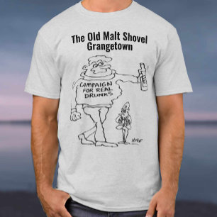 Camiseta Bebado de desenho animado do Real Ale ou Micro Pub