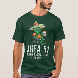 Camiseta Bebado de OVNI de presente de área 51 Alienígena i