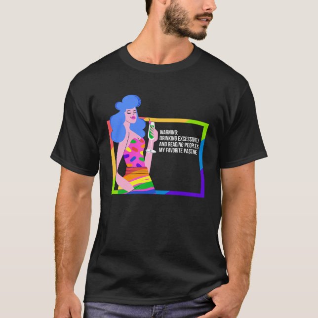 Camiseta Bebado Drag Queen Humor (Frente)