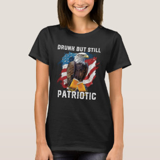 Camiseta Bebado Mas Ainda Patriótica Beer Beer Beer America