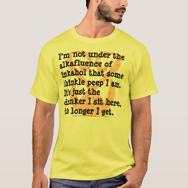 Camiseta "Bebado" por Clara Chandler (Frente)