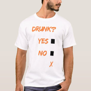 Camiseta Bêbado sim não x
