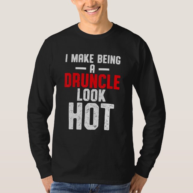 Camiseta Bebado Tio Bebendo Druncle _56 (Frente)