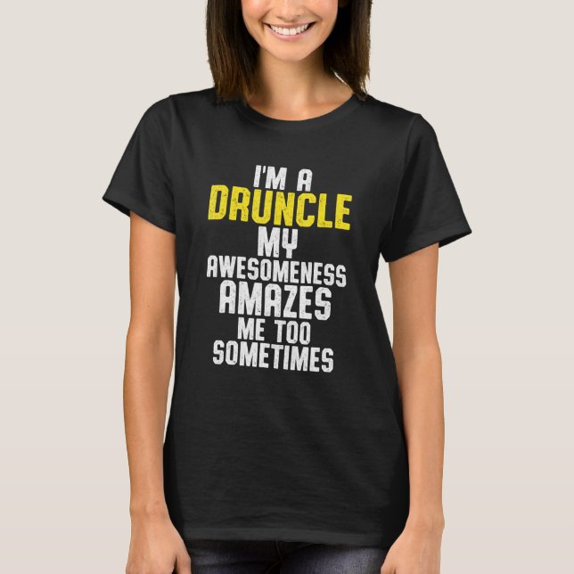 Camiseta Bebado Tio Bebendo Drunk _6 (Frente)