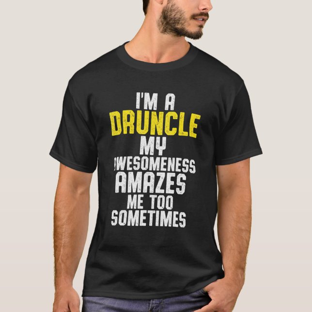 Camiseta Bebado Tio Bebendo Drunk _6 (Frente)