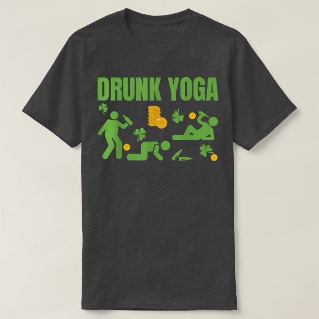 Camiseta Bebado Yoga Happy Rua (Frente do Design)