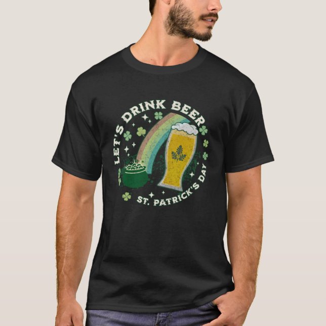 Camiseta Bebamos Rua de cerveja no dia de Patrick Piada diz (Frente)