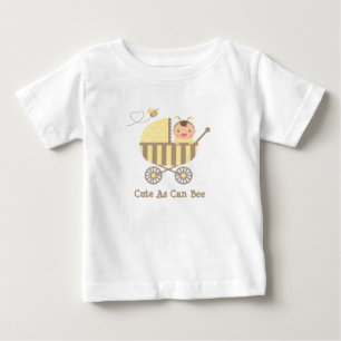 Camiseta Bebê Abelha Bumble Fofo em Carrinho de Bebê Trocad
