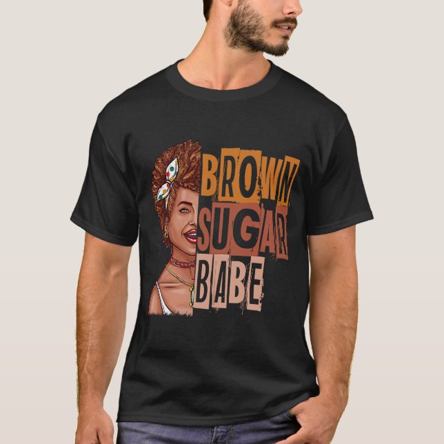 Camiseta Bebê-Açúcar Castanho (Frente)