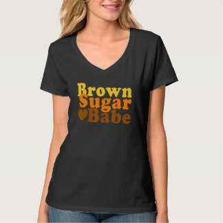 Camiseta Bebê-Açúcar Castanho Orgulhoso Mulheres Negras Mãe