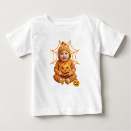 Camiseta Bebê Adorável Pumpkin Fora de Halloween