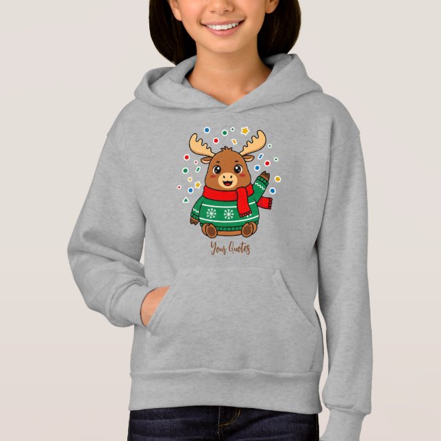 Camiseta Bebê Alce Fofo Olá (Frente)