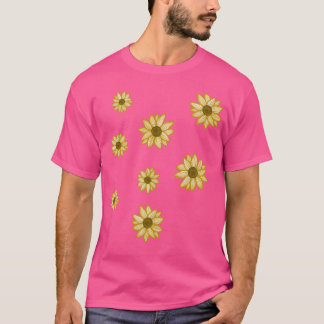 Camiseta Bebê Amarelo Girassóis