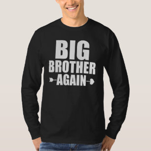 Camiseta Bebê Anunciando Big Brother Novamente Toddler Sibl