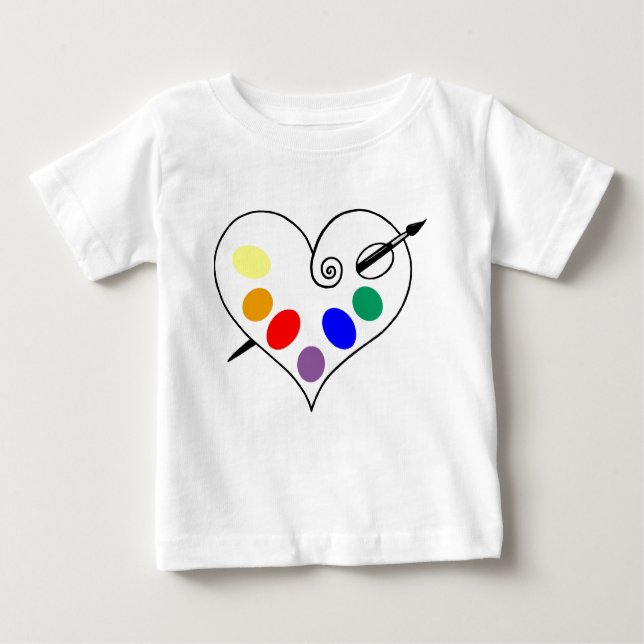 Camiseta Bebê Artista (Frente)