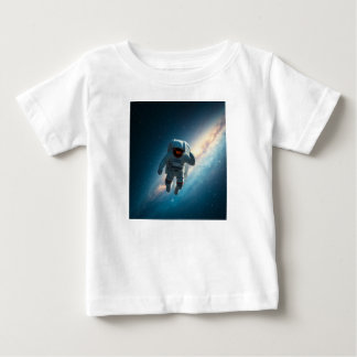 Camiseta Bebê Astronauta no Espaço da Galáxia Gráfico