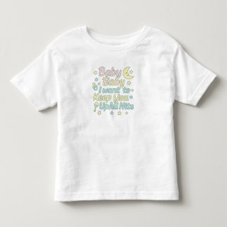Camiseta Bebê Bebê Mantém-te Acordado Toda a Noite Citação 