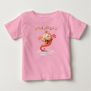Camiseta Bebê-Bebê T-Sh, O Monstro Infantil Bonito do Hal