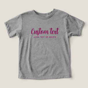 Camiseta Bebê Bella Canvas Tri-blend Cinza e Rosa Modelo
