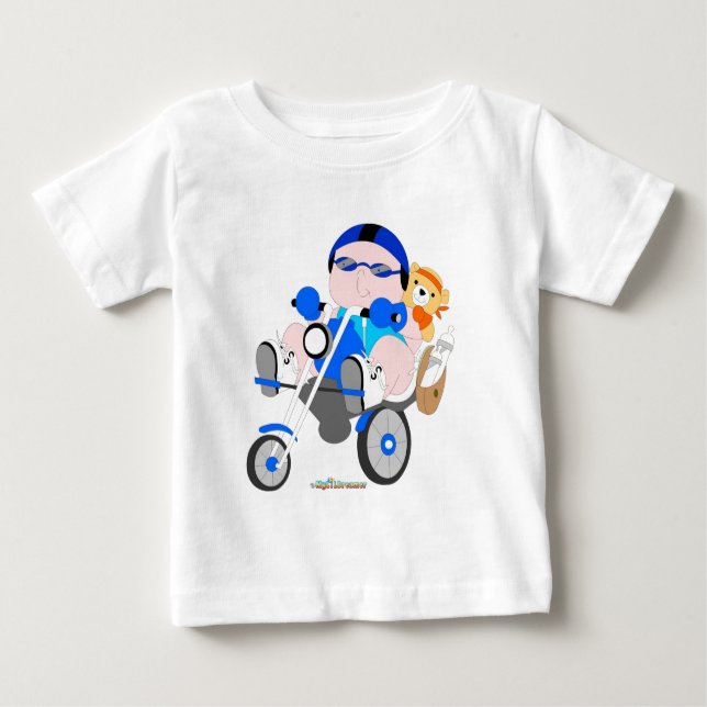 Camiseta bebê Biker (Frente)