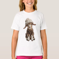 Bebê Bode com Gorro de Tricô Crianças