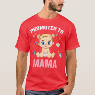 Camiseta Bebê Bonito Promovido Para Aniversário Da Mamã No
