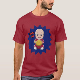 Camiseta Bebê bonito vestindo roupa de jogador de futebol