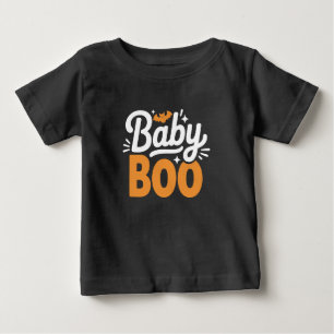 Camiseta Bebê Boo Cute Halloween