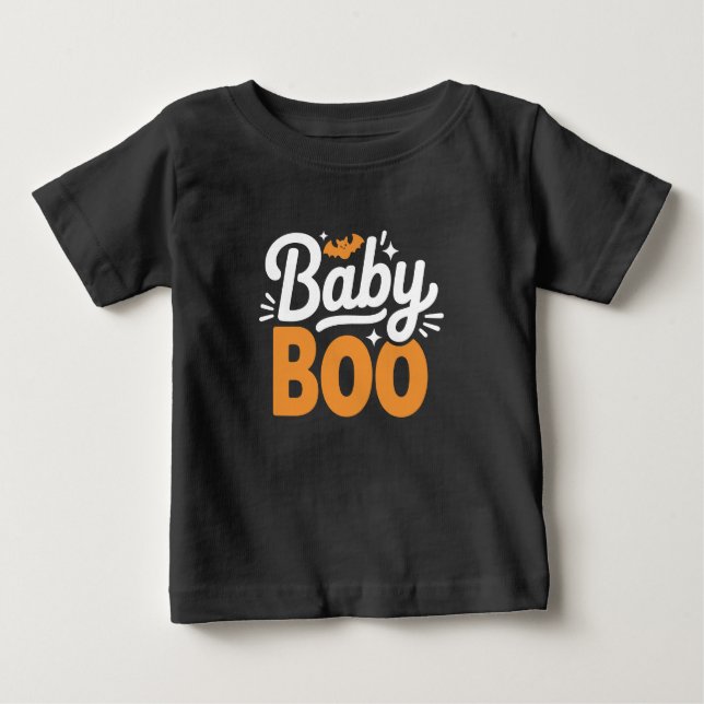 Camiseta Bebê Boo Cute Halloween (Frente)