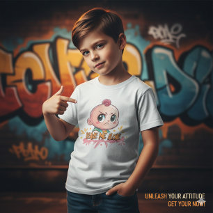 Camiseta Bebê Bravo e Irritado "Deixe-me em Paz" Grafite In