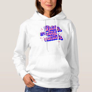 Camiseta Bebê brincalhão, é frio fora do Design de inverno