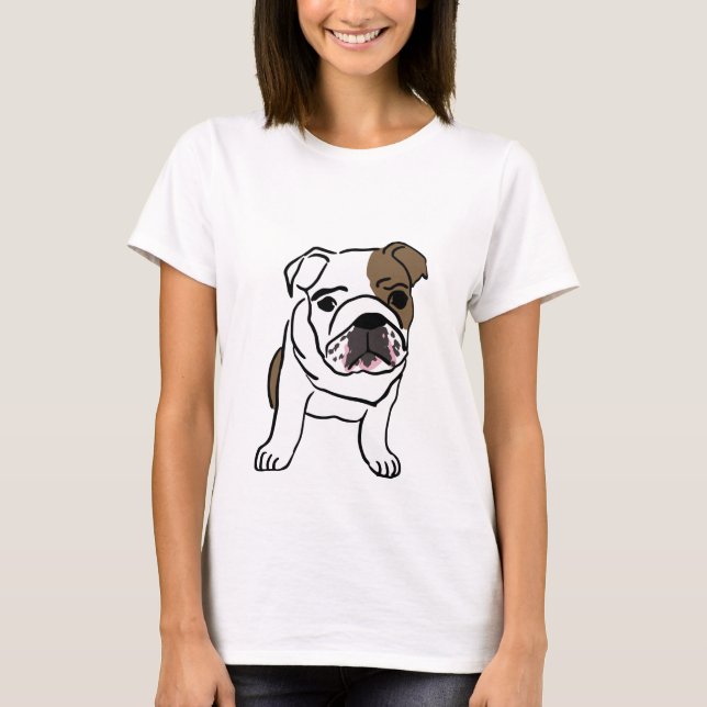 Camiseta Bebê Bulldog (Frente)