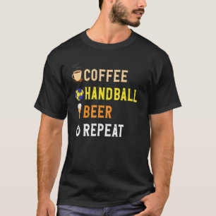 Camiseta Bebe Café Engraçado, Andebol, Cerveja Repete N