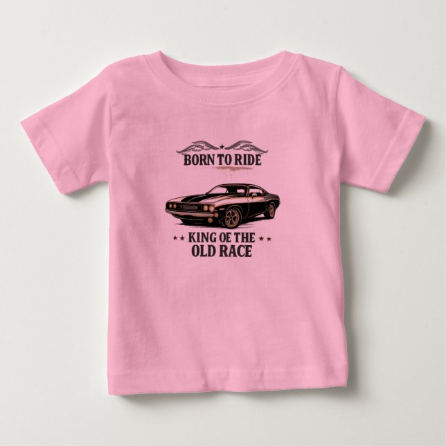 Camiseta Bebe Carro Musculoso Clássico (Frente)