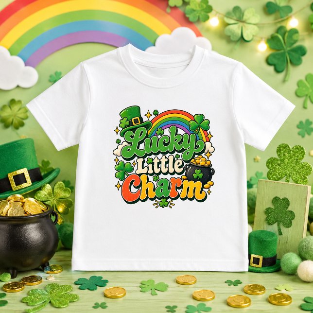 Camiseta bebê charme sortudo fofo st. patrick (Criador carregado)