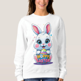 Camiseta Bebê Coelhinho Fofo Segurando Ovo de Páscoa - Feli
